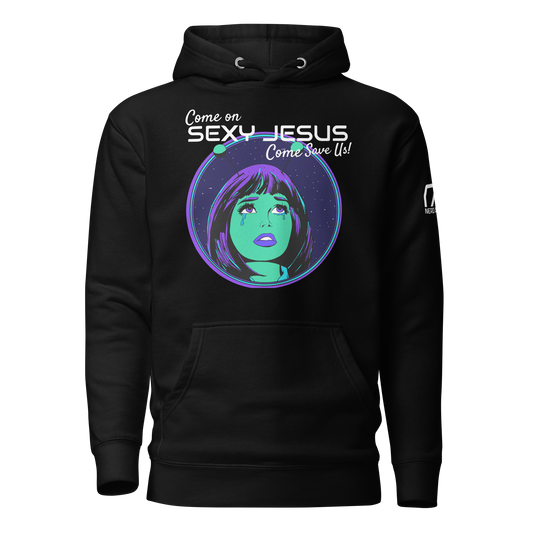 HOODIE: Unisex Black Come Save Us + Logo Hoodie